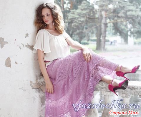 Вязанные пышные юбки