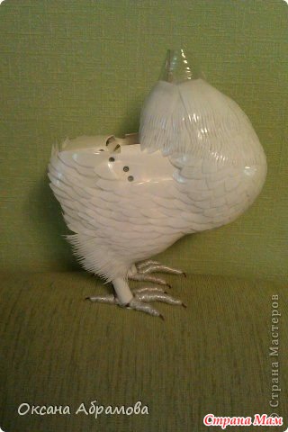Поделки из пластиковых бутылок голубя