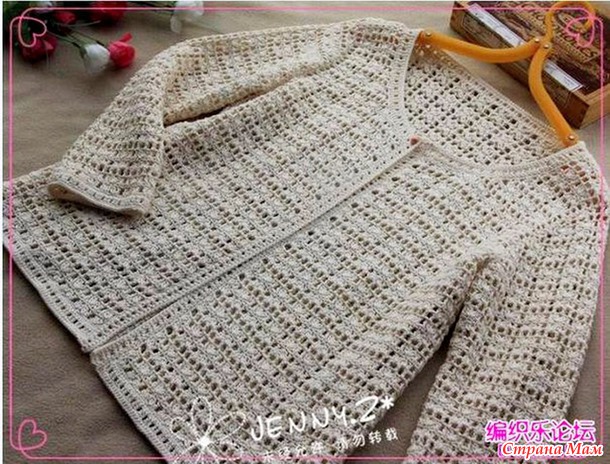 ������� ������� Crochet Textured Top