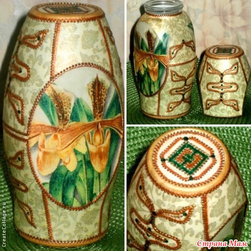 Роспись банка для кофе Роспись банка для кофе