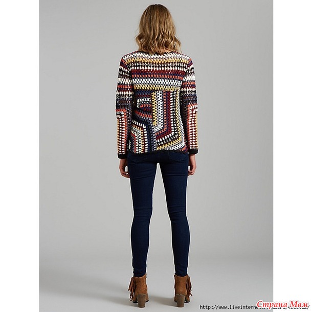 Джемпер HAND CROCHET JUMPER Вязание Страна Мам