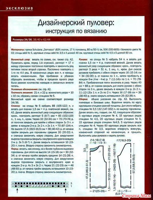 Расчет проймы вязание спицами по максимовой Расчет проймы вязание спицами по максимовой