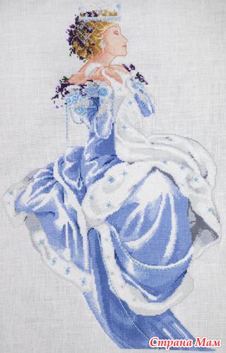 Вышивка королева зима