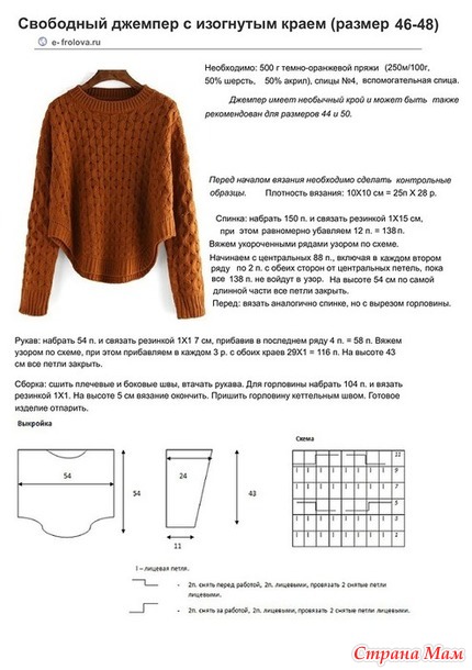 Вяжем модный свитер спицами Вяжем модный свитер спицами