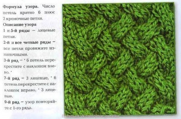 Плетенный на спиц Плетенный на спиц