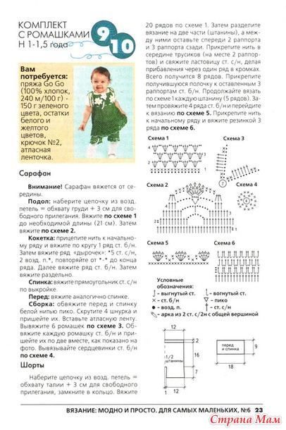 Вязание со схемами и описаниями для малышей