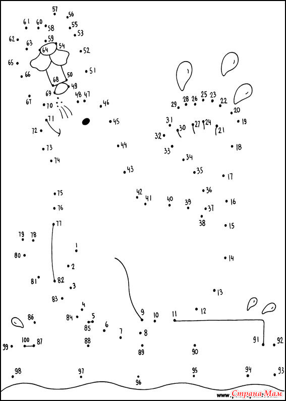 Рисунок по точкам для детей 10 лет распечатать