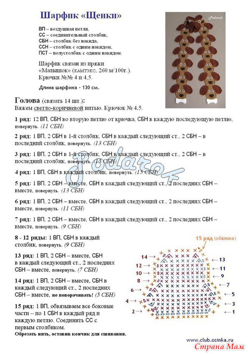 Шарф детский
