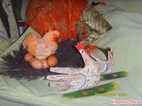 Пасхальные хлопоты. Куриная семья.