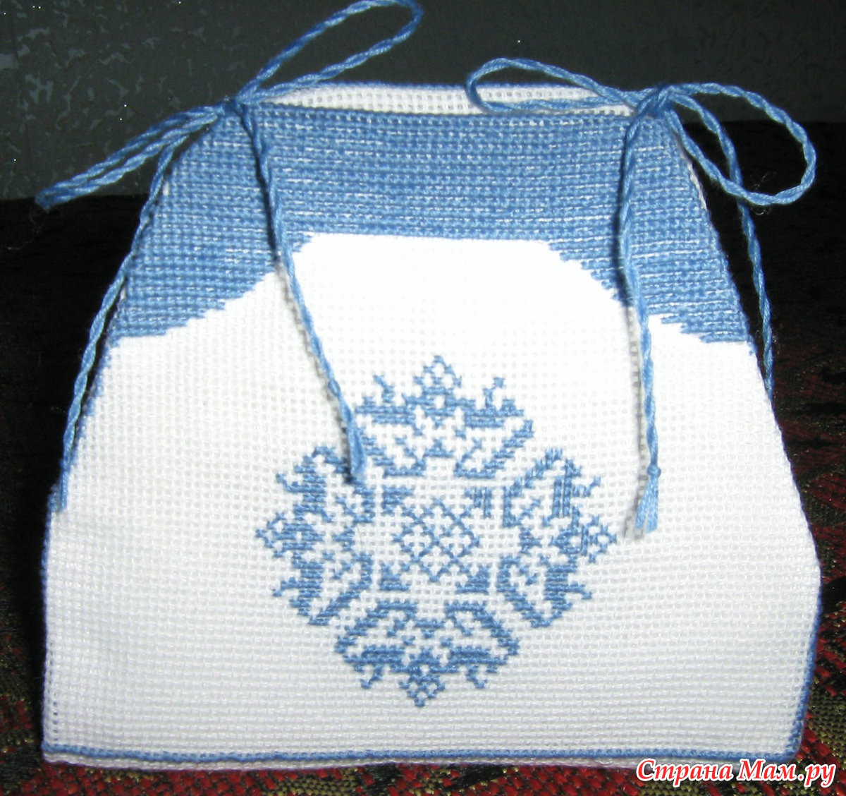 Набор для вышивания РИОЛИС арт.1039 Игольница-сумочка Анютины глазки 11х8 см