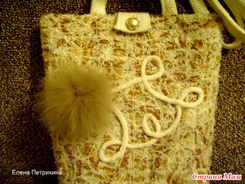 Сумка в технике Crazy Wool