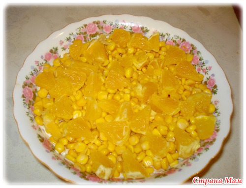 Салат с апельсинами