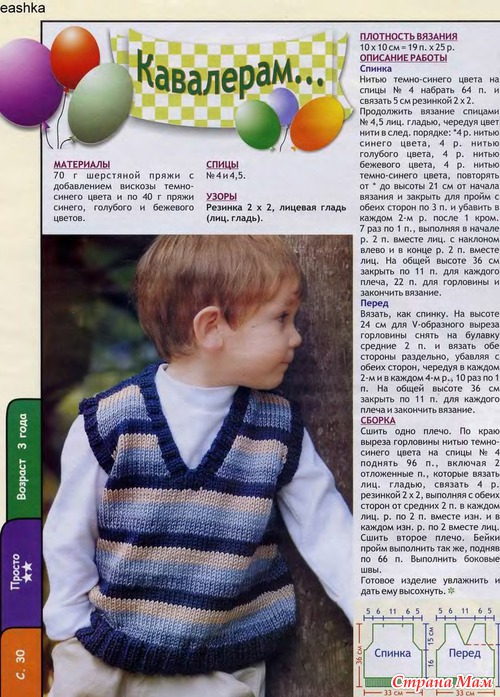 Детские жилеты и безрукавки