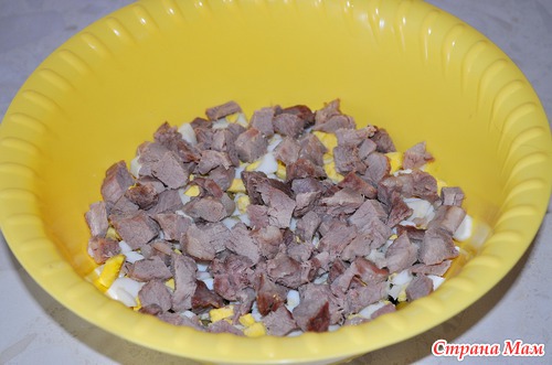 Салат с мясом