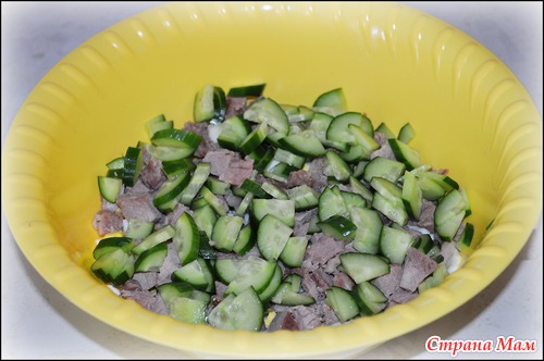 Салат с мясом