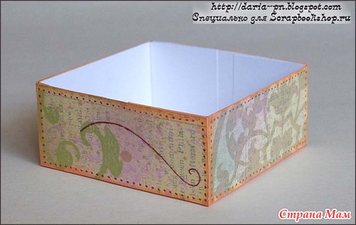 Шкатулка из коробков