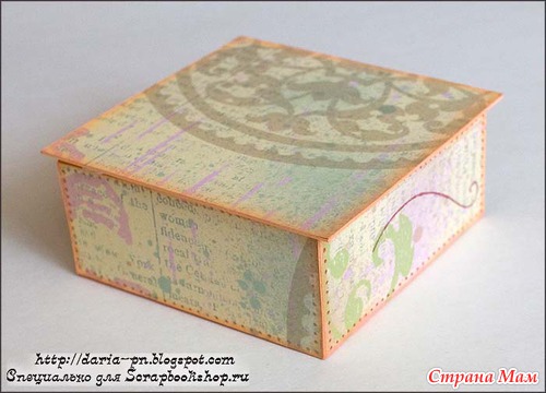 Шкатулка из коробков