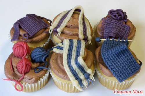 Knit Night Cupcakes. Вкусное вязание