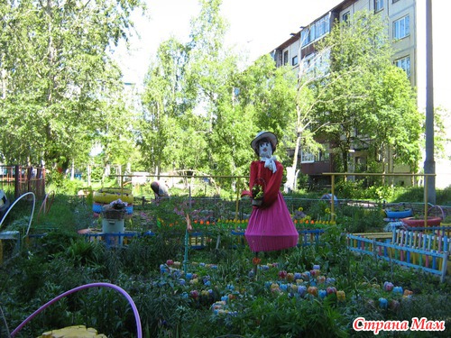 Такая красота у соседнего дома.