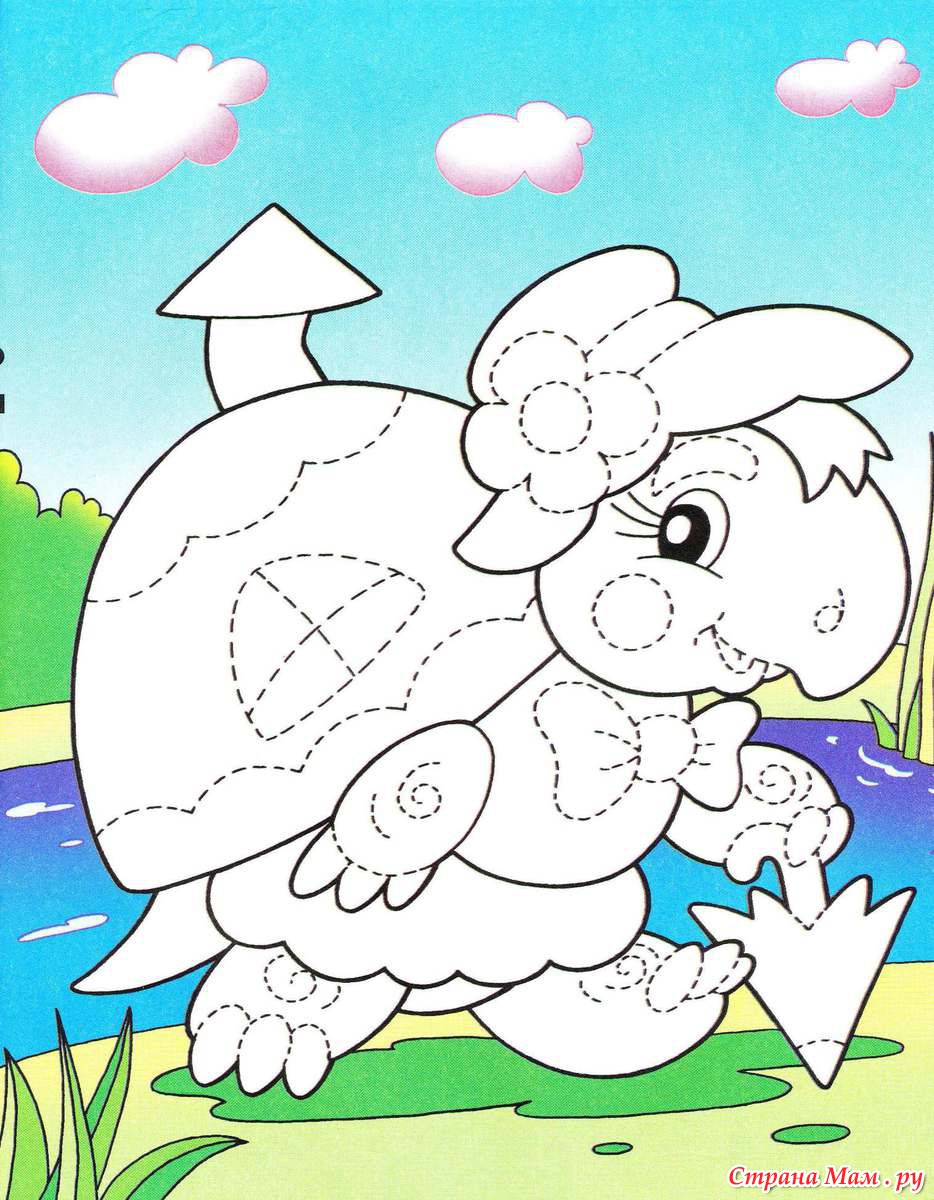 Аппликация. Черепашка. - Поделки - Страна Мам