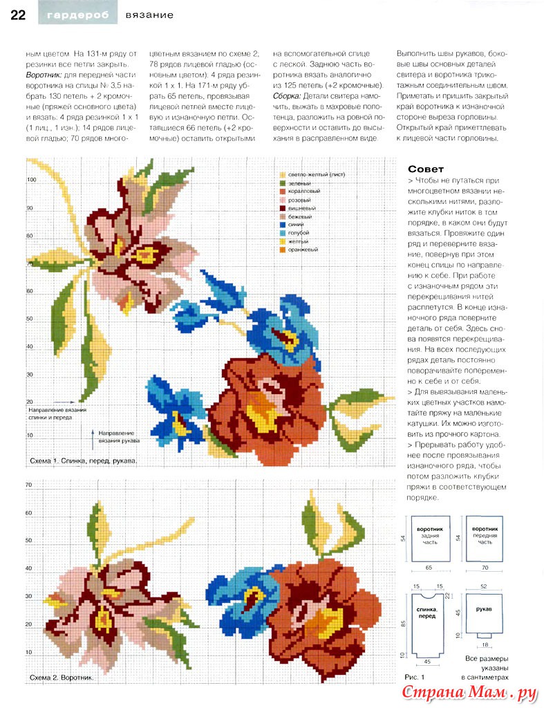 Вязание спицами в технике интарсия описание и схемы