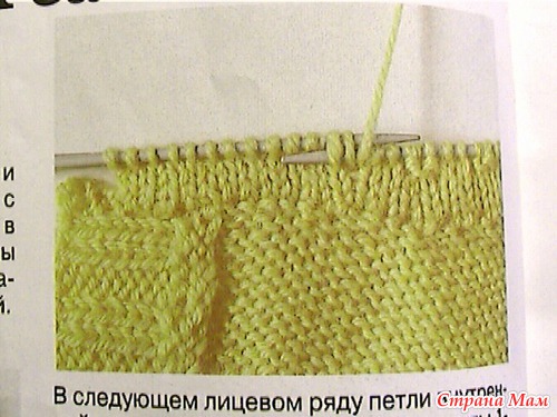 Свитер связанный регланом от горловины