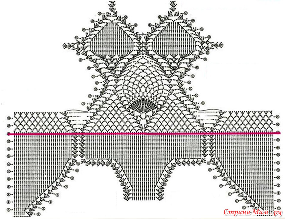 Как связать крючком купальник для девушки схемы
