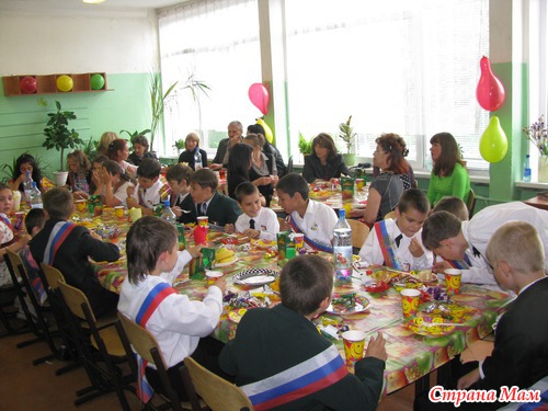 Выпускной в начальной школе.