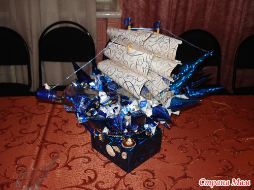 Конфетный корабль
