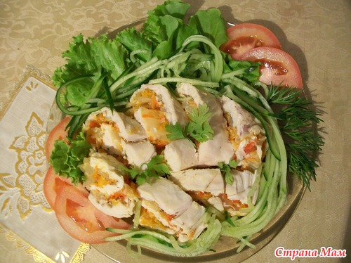 ГОТОВИМ РУЛЕТИКИ ИЗ КУРИНЫХ ГРУДОК.