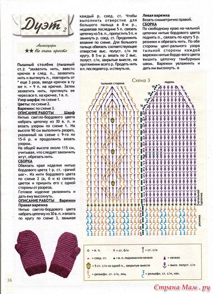 Киси миси схема крючком