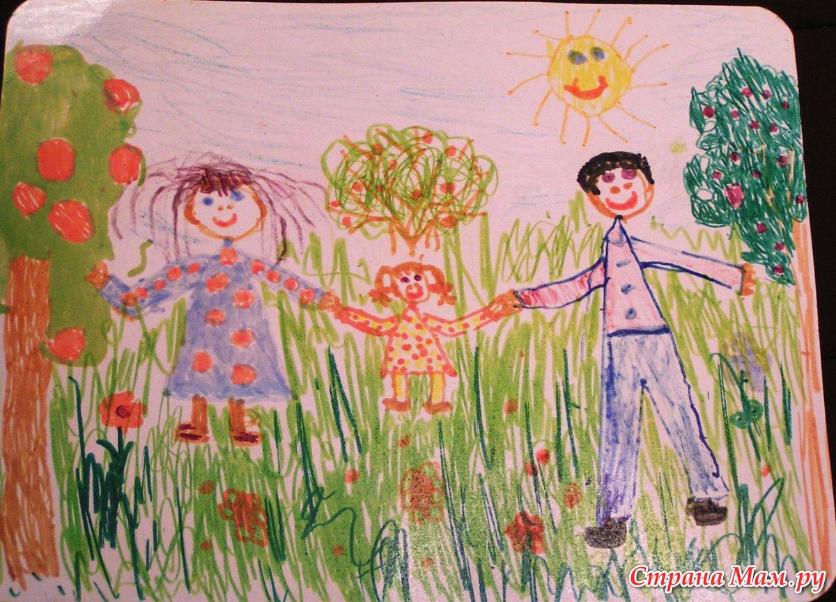 Мама папа садик я. Детские рисунки. Рисунок на тему семья. Рисунок на тему моя семья. Детские рисунки семьи.