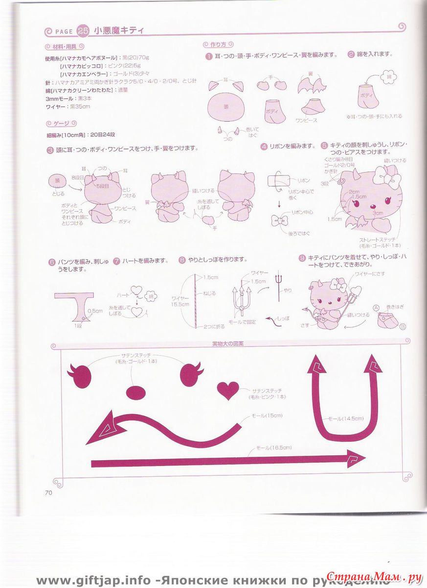 Хэллоу китти схема крючком
