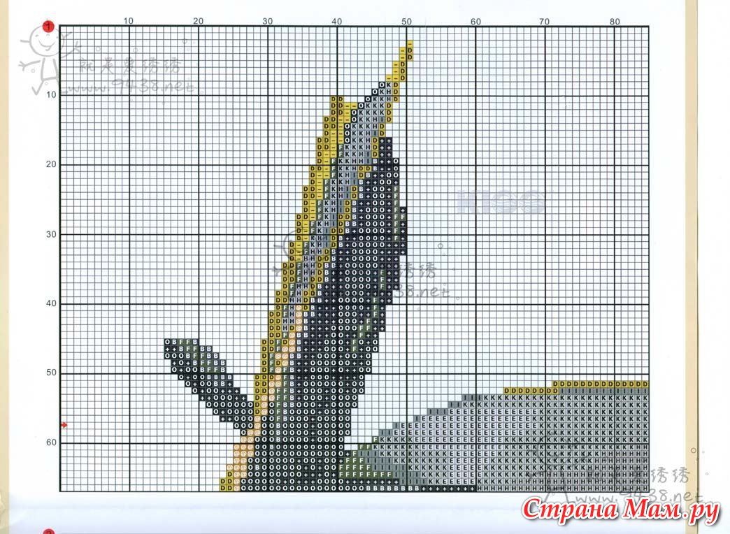 Схема для вышивки крестом «Тачки, Мак Куин » 75 Х 42