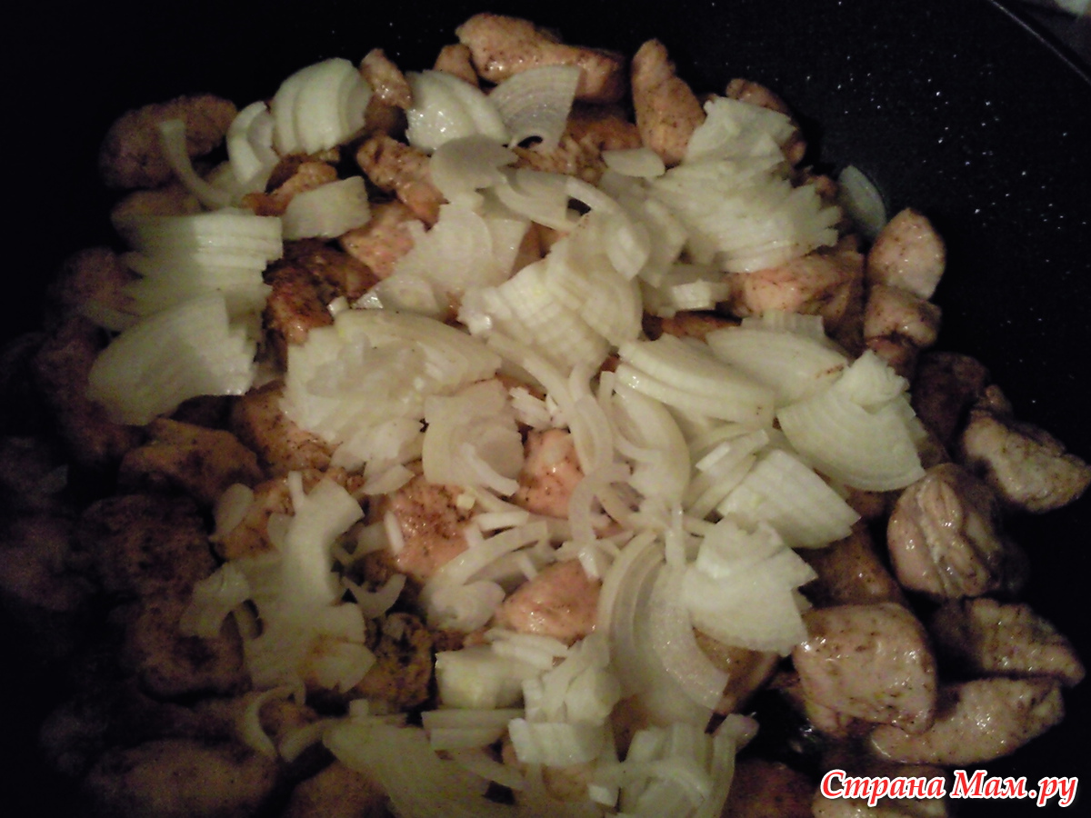 Жареное индюшиное филе с базиликовым соусом