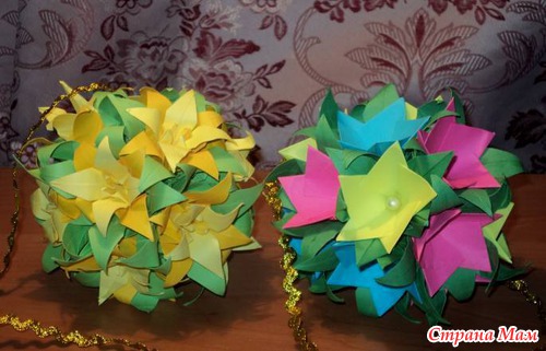 Кусудамы для подруги