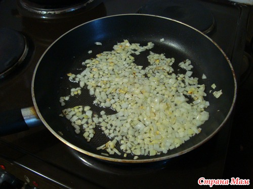 Паста с морским коктейлем.