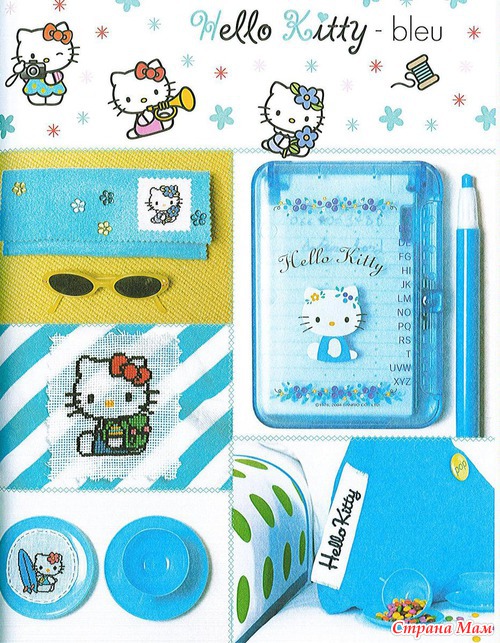 My hello kitty au point de croix - Marabout