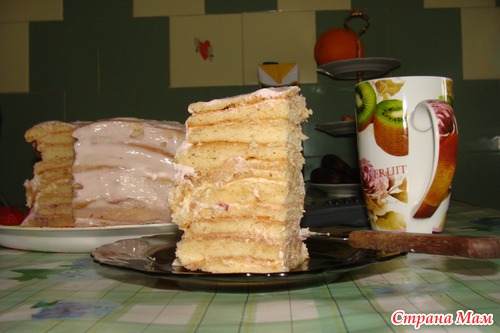 Торт медовик лимонный