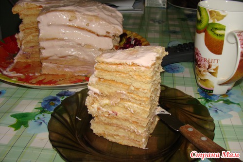 Торт медовик лимонный