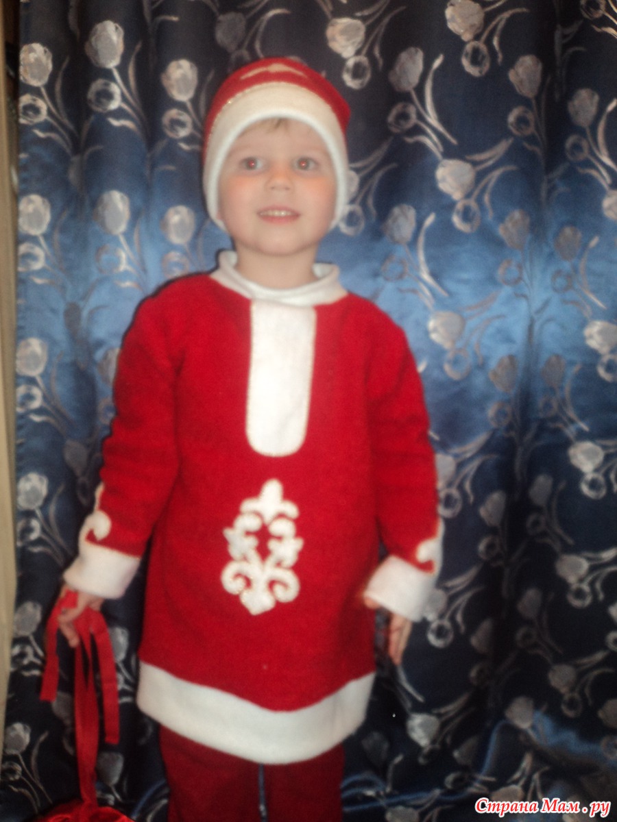 Новогодний костюм помощник Деда Мороза
