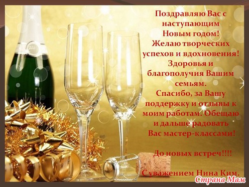Мастер-класс новогоднего шампанского от Нины Ким