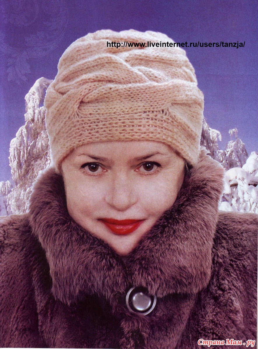 зимняя шапка для женщин 60 лет фото