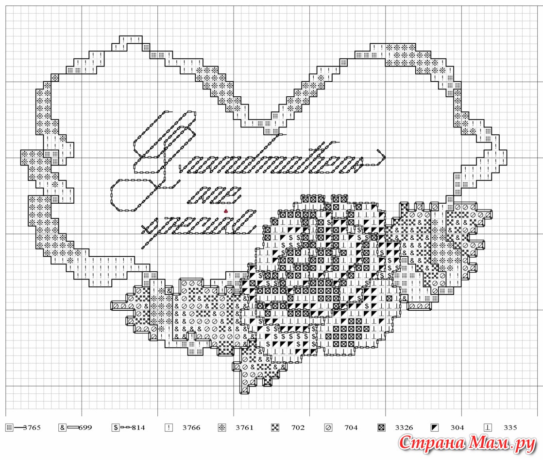 Метрика на свадьбу вышивка крестом схемы