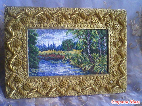 Моя вышивка и рамочки.