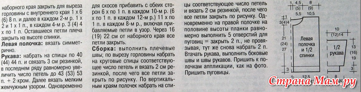 Кардиган из пуха норки спицами описание и схема