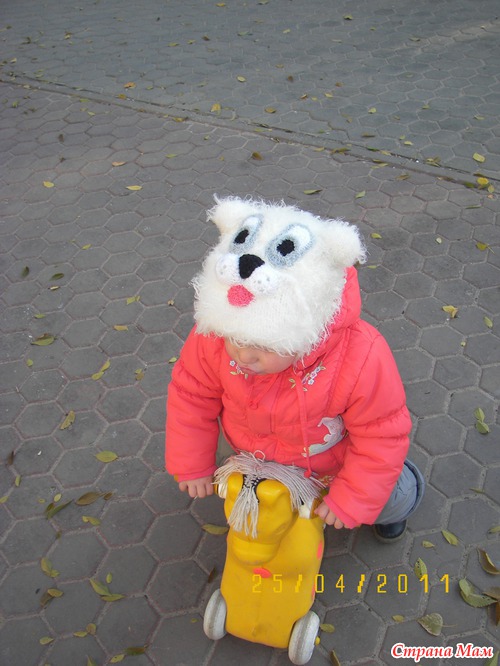 Шапка. То ли собака, то ли кошка!!!