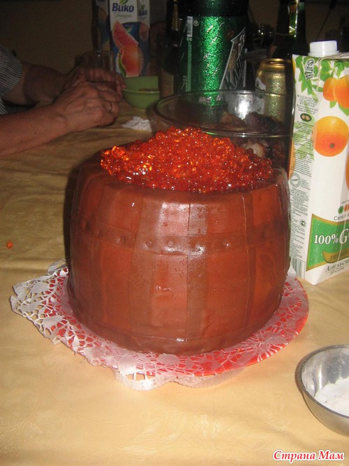 Бочка с икрой, как делала ее я.