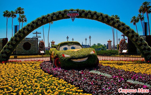 Фестиваль цветов в Диснейленде - парк EPCOT