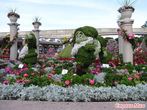 Фестиваль цветов в Диснейленде - парк EPCOT